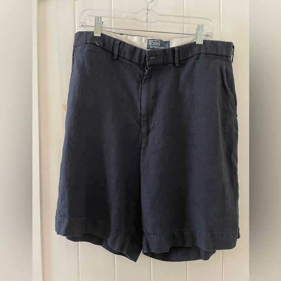 Ralph Lauren Other - Men’s Polo By Ralph Lauren Linen Navy Shorts Size 36